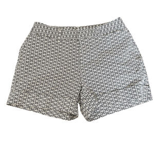Catherine Malandrino Shorts Size 6 White & Black Patterned Spring Summer
